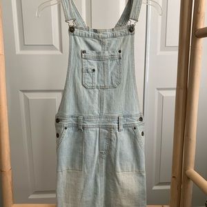 Denim Overall Skirt Dress